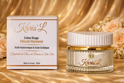 Crème Visage Délicate Harmonie Hydrolat de Rose de Damas & Tea Tree